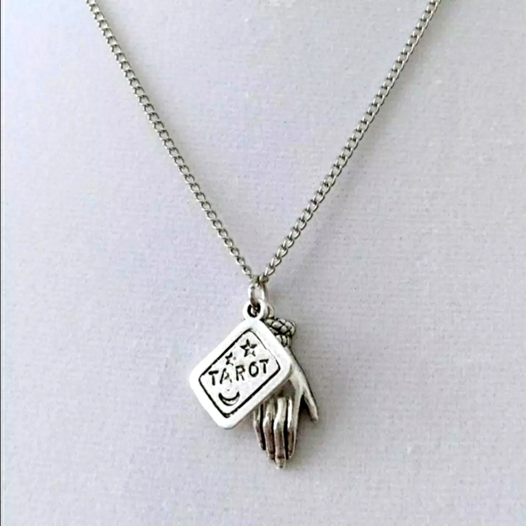 Sterling Silvertarot Necklace Witchy Sun Moon Zodiac Gypsy